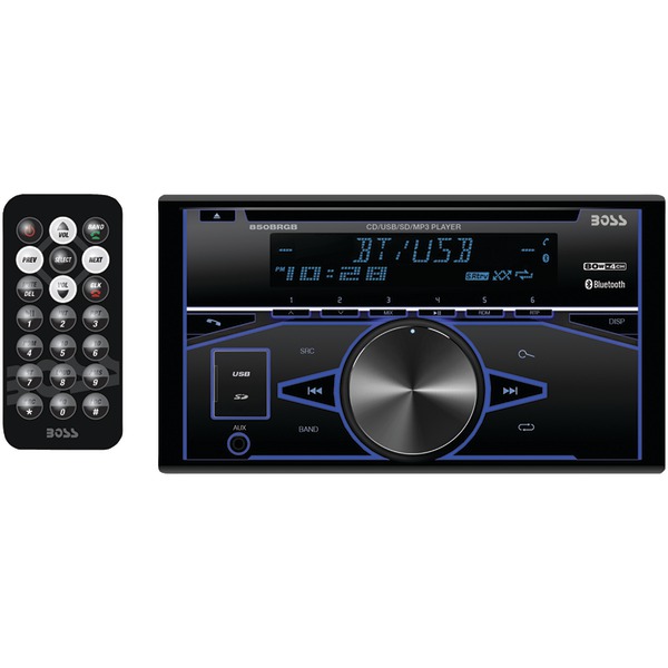 Picture of Boss Audio 850BRGB Double-DIN In-Dash CD AM-FM & MP3 Receiver with Bluetooth&#44; Black