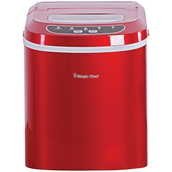 Picture of Magic Chef MCIM22R 27lb-Capacity Ice Maker, Red