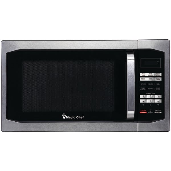 Countertop Microwave - Stainless Steel, Silver - 1.6 Cu ft -  KitchenCrusader, KI16278