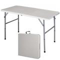 CB16218 4 ft. Picnic Folding Portable Dining Table, Off White CB16218 4 ft. Picnic Folding Portable Dining Table, Off White