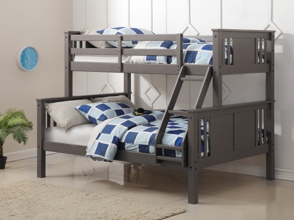 Picture of Donco Kids PD-318TFSG Princeton Twin Size Over Full Bunk Bed&#44; Slate Grey