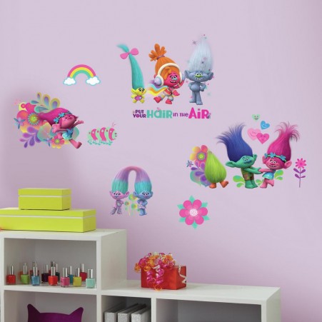Picture of Trolls Movie RMK3170SCS Peel & Stick Wall Decals