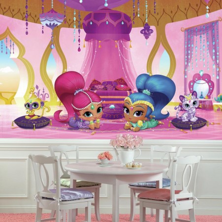 Picture of Shimmer & Shine JL1386M 6 x 10.5 ft. Genie Palace Extra Large Chair Rail Prepasted Mural Ultra-Strippable