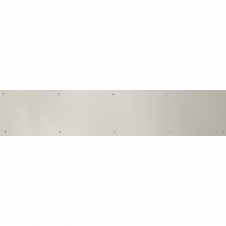 6 x 28 in. Screw Mount Satin Nickel-Aluminum Kick Plate
