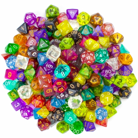 Picture of Brybelly Holdings GDIC-1008 Random Polyhedral Dice, Series II - Pack of 100 Plus