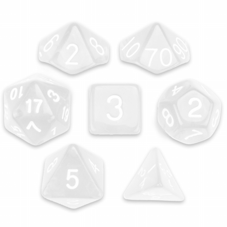 Picture of Brybelly Holdings GDIC-1140 7 Die Polyhedral Dice Set in Velvet Pouch&#44; Astral Echoes