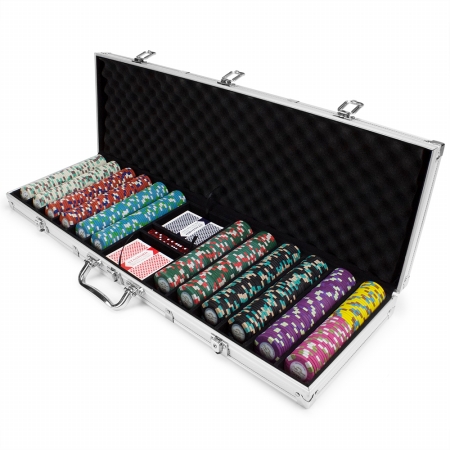 Picture of Brybelly Holdings CPSD-600AL Claysmith Gaming Showdown Chip Set&#44; Aluminum - 600 Count
