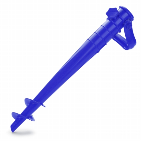 Picture of Brybelly Holdings SBUM-302 Plastic Beach Umbrella Sand Anchor, Blue
