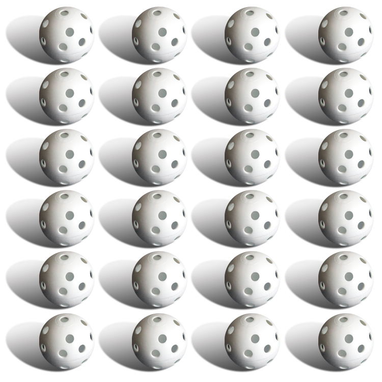 Picture of Brybelly Holdings SWIF-102 24 Polyurethane White Plastic Golf Balls