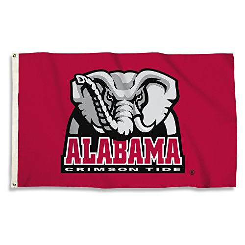 Picture of BSI Products 23502 NCAA Alabama Crimson Tide Flag with Grommets - 3 x 5 ft.