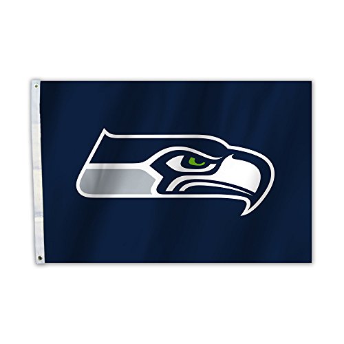 Picture of Fremont Die 92014B NFL Seattle Seahawks Flag with Grommetts - 2 x 3 ft.