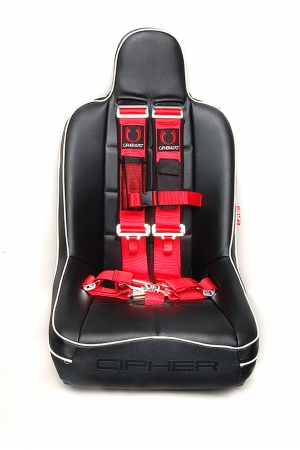 Auto CPA4003RD  Racing Red 5 Point 3 in. Release Racing Harness with Snap Hook & Eye Bolts, Red