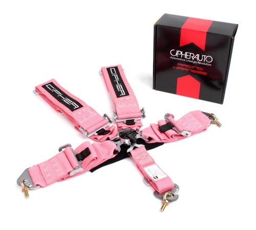 Auto   Racing Pink 5 Point Quick Release Racing Harness, Pink