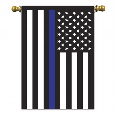 Garden-Thin Blue LIne II Outdoor Flag