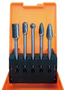Picture of Astro Pneumatic Tool AO2185 4.5 in. Long Double Cut Carbide Burr Set - 5 Piece