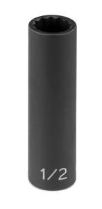 Grey Pneumatic 3/8" Drive x 11/16" Deep - 12 Point Socket (1122D)