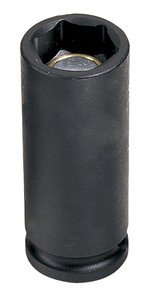 Grey Pneumatic 1/2" Drive 15 Mm 6-Point Deep Magnetic Impact Socket (2015MDG)