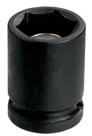 Grey Pneumatic 1/2" Drive 18 Mm 6-Point Standard Magnetic Impact Socket (2018MG)
