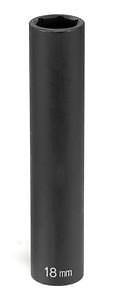 1/2" Drive, 30mm Size, Metric Socket, 6 Points, 30mm, 1/2"D, Impact, 6pt., D, Blk
