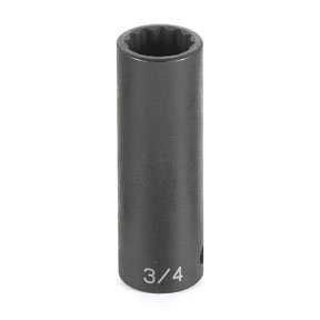 1/2" Drive, 23 mm Size, 12-Point Deep, Metric Socket