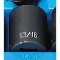 Grey Pneumatic 1/2" Drive x 13/16" Standard - 12 Point Socket (2126R)