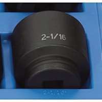 3/4" Drive, 2-1/16" Size, SAE Socket, 6 Points, 2-1/16",3/4"D,6pt.