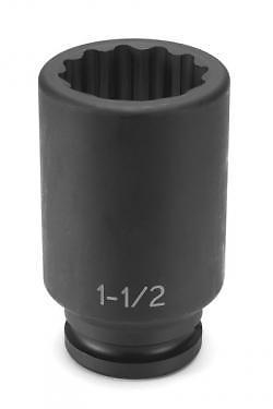 Grey Pneumatic 3/4" Drive 1-3/8" 12-Point Deep Impact Socket (3144D)
