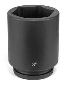 1" Drive, 3-1/8" Size, SAE Socket, 6 Points, 3-1/8",1"D,Impact,D