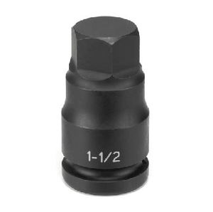 Grey Pneumatic 1" Drive x 1-3/8" Hex Driver Socket (4944F)