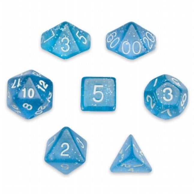 Brybelly Holdings GDIC-1122 7 Die Polyhedral Dice Set in Velvet Pouch  Diamon...