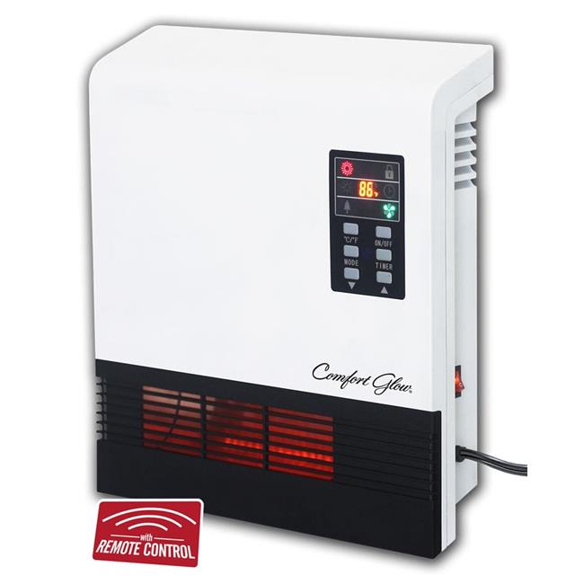 World Marketing QWH2100 CG 5200BTU Quartz Wall Heater  White