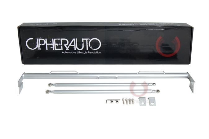 Auto CPA5013HB-SV Cipher Racing Harness Bar Silver Powder Coated - 2001-2013 Mini; Silver
