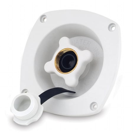 Pressure Reducing City Water Entry - Wall Mount - Gel White