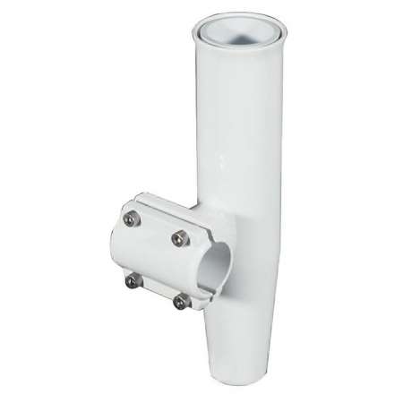 Picture of Lees Tackle RA5201WH Horizontal Mount Clamp-on Rod Holder&#44; White Aluminum - Size 1