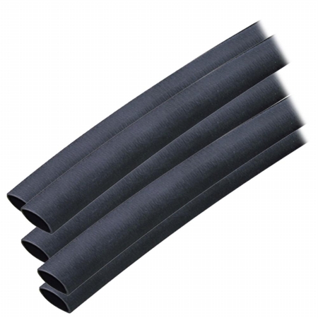 304124 0.37 x 12 in. Adhesive Lined Heat Shrink Tubing, Black - Pack of 5