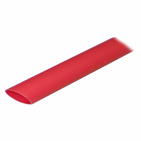 Adhesive Lined Heat Shrink Tube, 3:1 I.D. Shrink Ratio, 3/4 in I.D. Before Shrinking, Red, 48 in