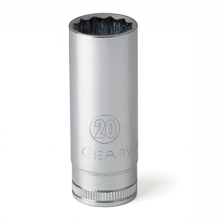 Picture of GearWrench 80644 0.5 in. Drive 6 Point Deep Metric Socket - 17 mm