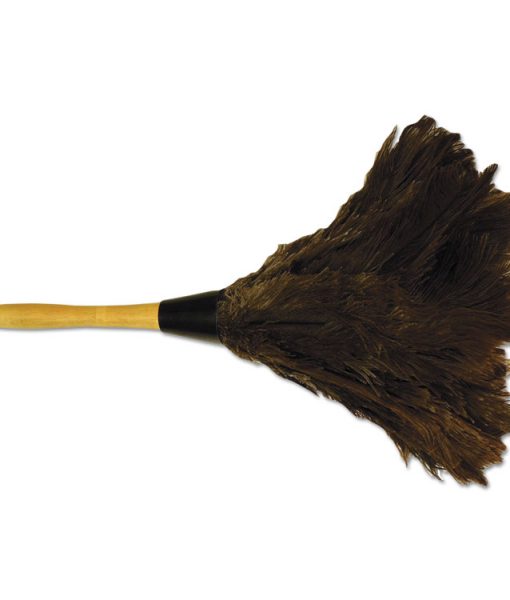 Picture of Boardwalk BWK14FD Professional Ostrich Feather Duster with Wood Handle&#44; Brown - 14 in.