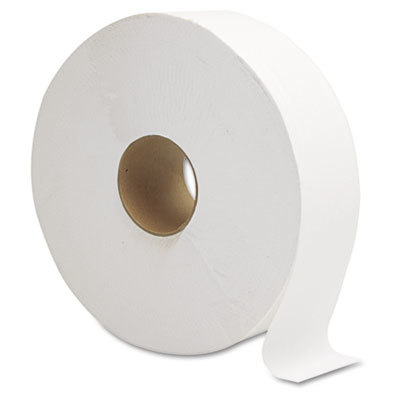 Picture of General Supply GEN1512 1-Ply 6 Rolls JRT Jumbo Bath Tissue&#44; White - 12 in. dia