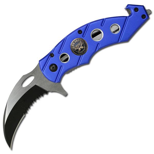 Grey Eagle Trader TF516SN Closeout Assisted Opening Sniper Karambit Rescue Knife