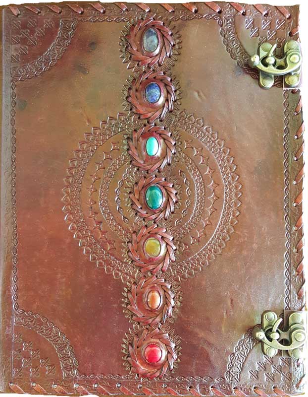 BBBL675 Chakra Leather with Latch, 10 x 13 in.