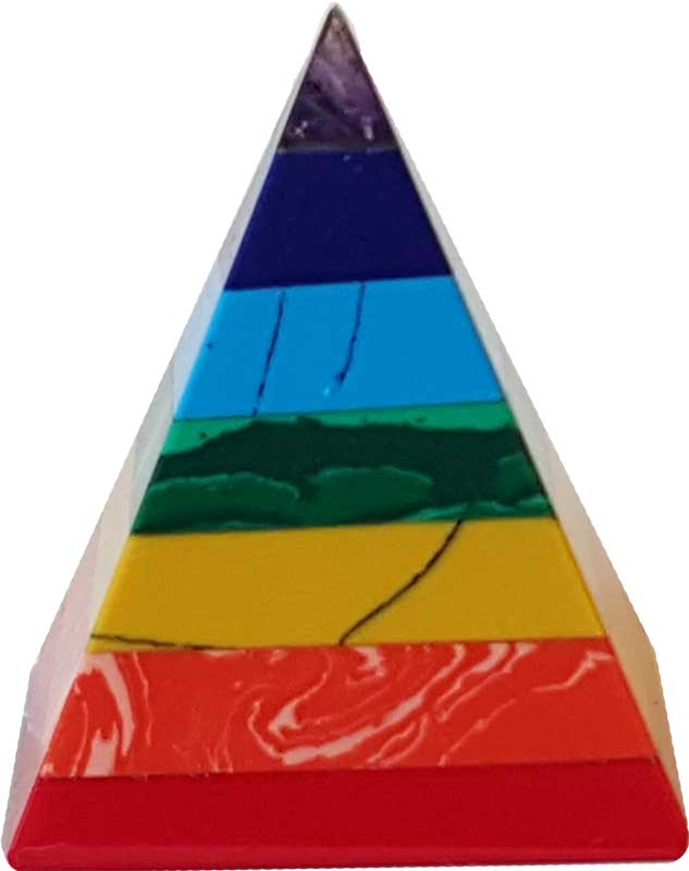 GPY7C25 25-30 mm 7 Chakra Pyramid