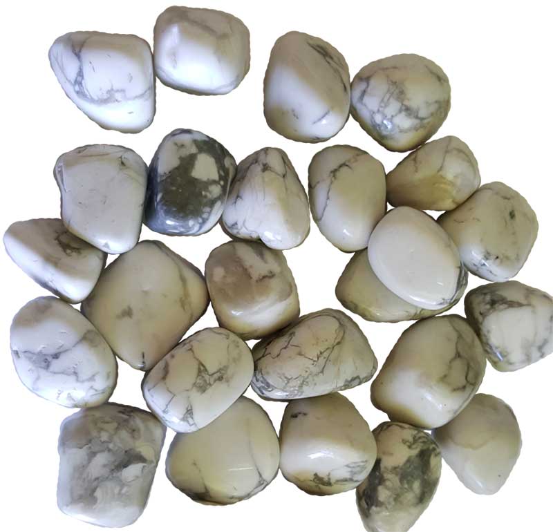 1 lbs Howlite White Tumbled White