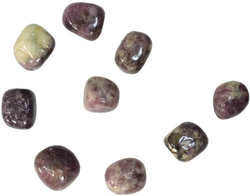 Picture of AzureGreen GTLEPB Lepidolite Tumbled Stone, 1 lbs