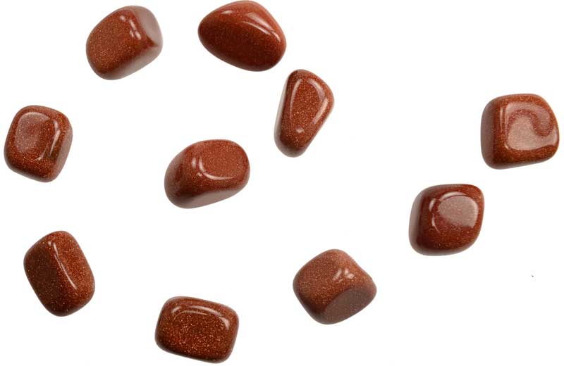 Red Goldstone Tumbled Stones - 1 lbs