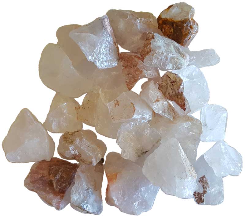 Quartz Untumbled Stone - 1 lbs