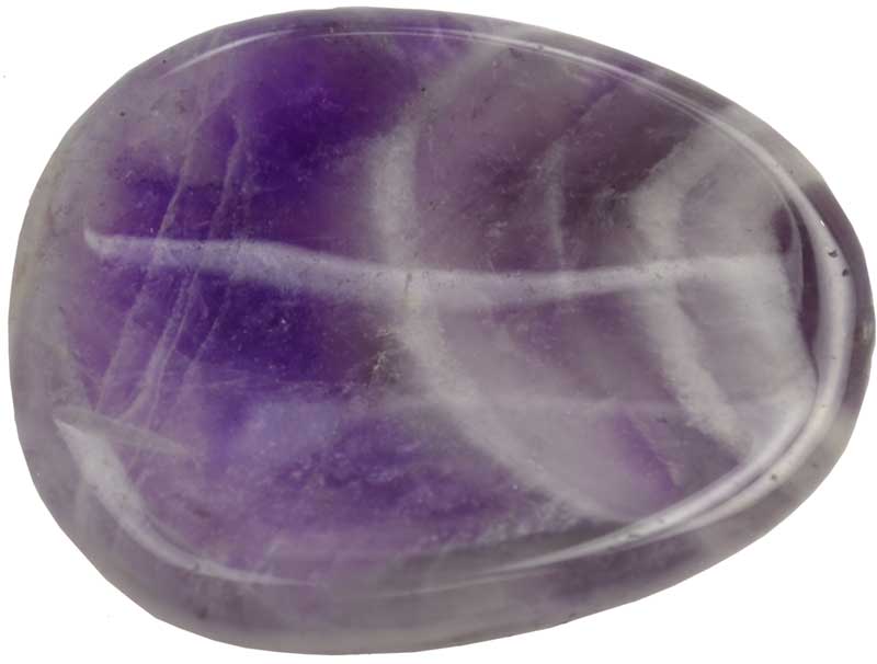 Chevron Amethyst Worry Stone