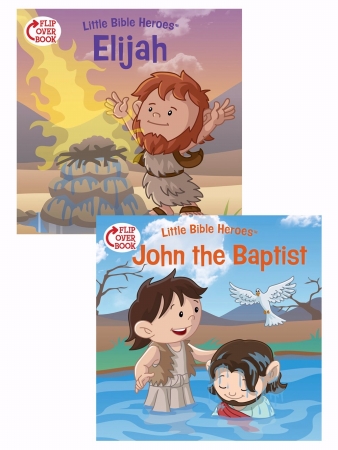 76714 Elijah & John The Baptist Flip - Over Book - Little Bible Heroes