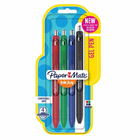 Picture of Paper Mate 1956278 0.7 mm Paper Mate InkJoy Retractable Gel Pen&#44; Assorted Color - Pack of 4