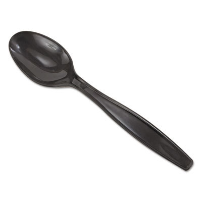 Picture of Dixie Food Service DXEPTH53C Individually Wrapped Heavyweight Utensils - Teaspoon, Black